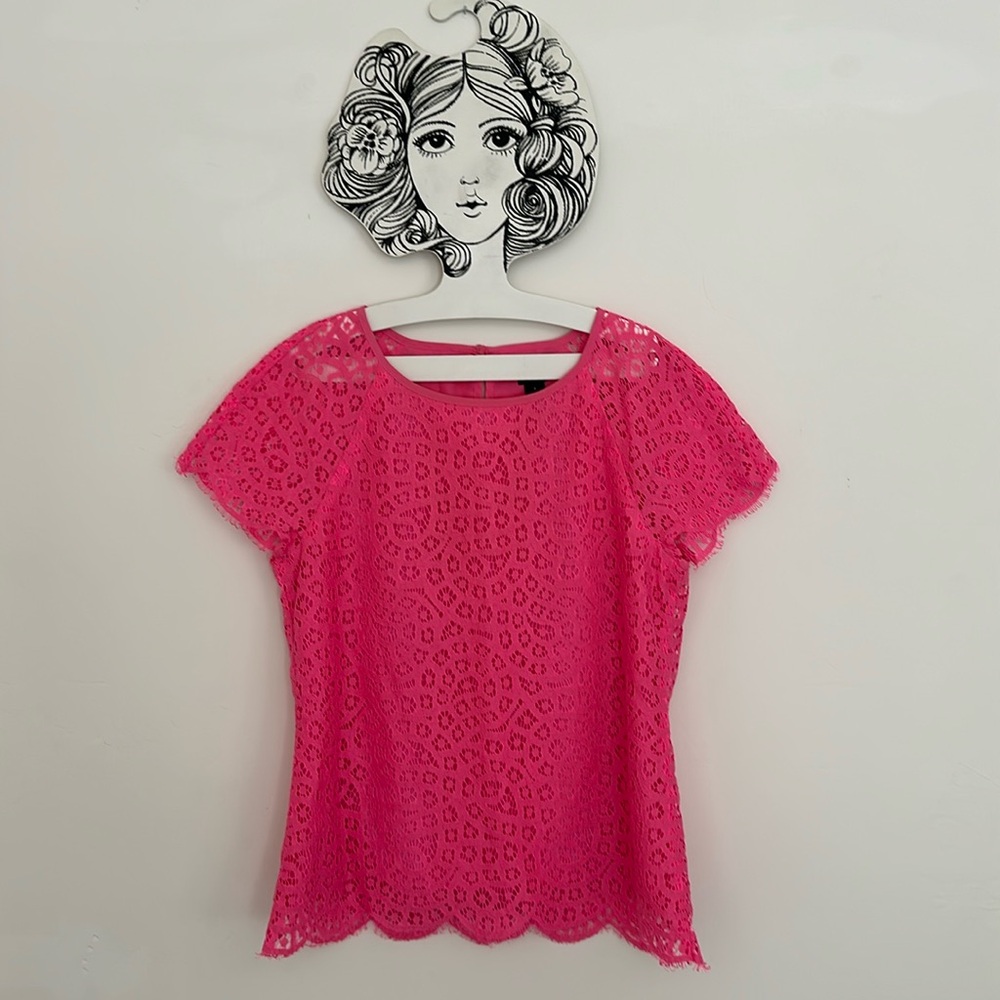 J. Crew bright pink top